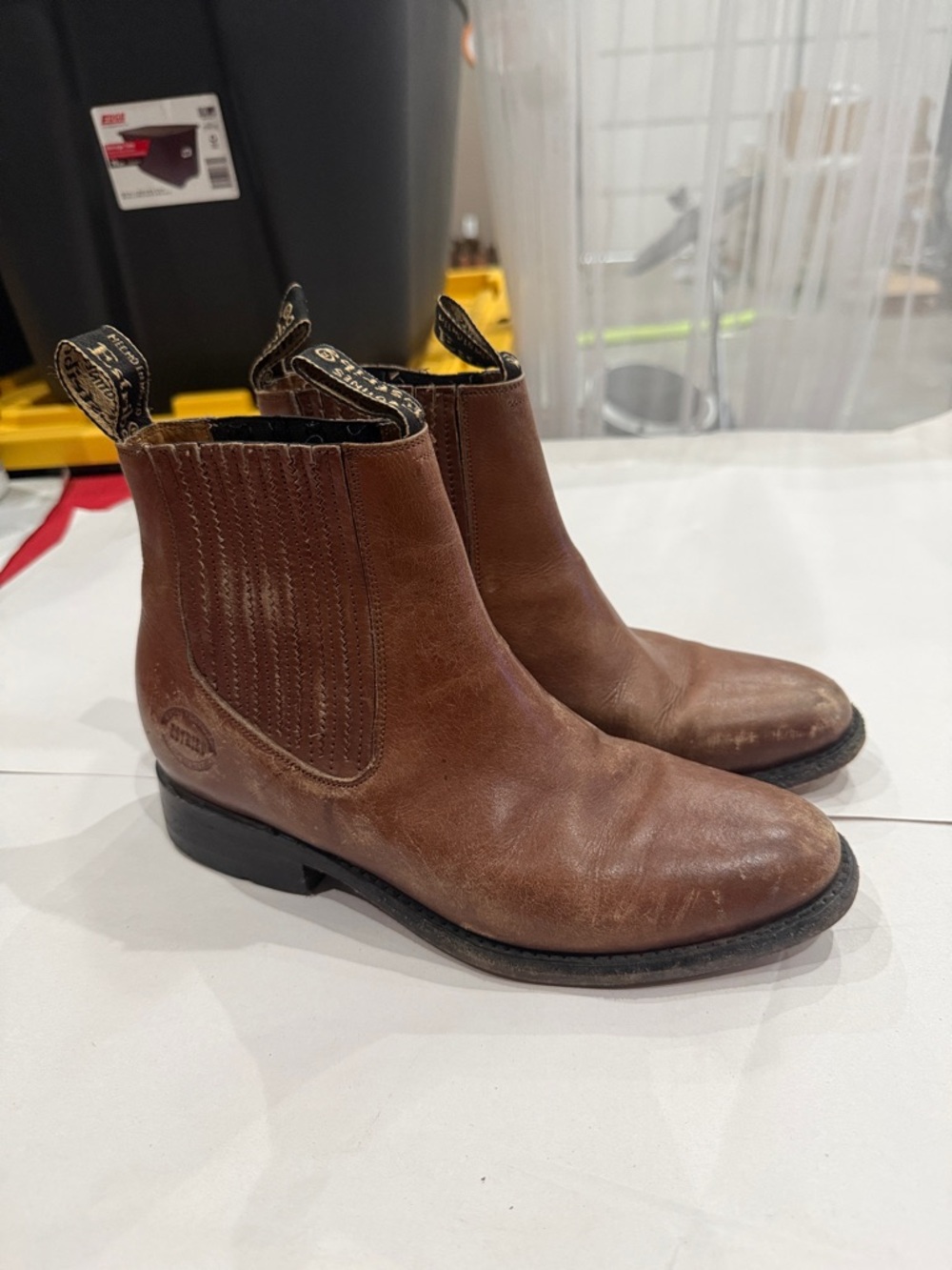 Classic Brown Chelsea Boots - Men